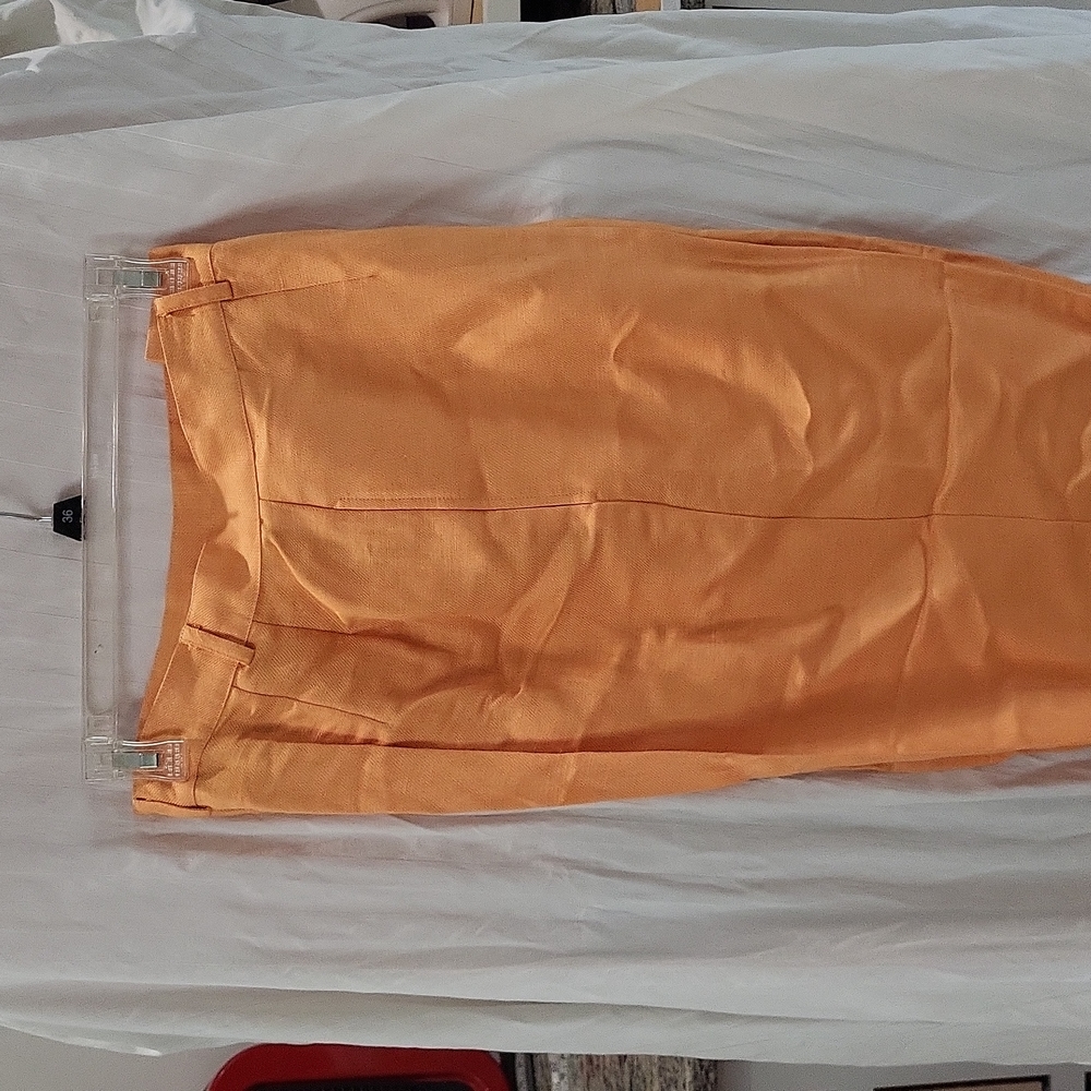 Linen blend pants